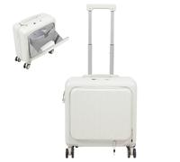 Zoobotanica Bagage à main 18" avec compartiment pour ordinateur portable - Valise ultra légère - 45 x 24 x 41 cm - Valise de voyage avec 4 roulettes et serrure TSA - Compatible Airline - Valise rigide