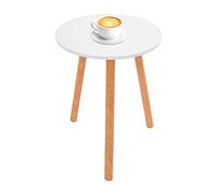Zoobotanica Table d'appoint, table basse, ronde, diamètre : 40 cm, hauteur : 52 cm, table basse, table à trépied, petite table basse, table de dessert, table d'appoint en bois pour salon, chambre à