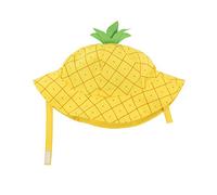 Zoocchini Cappellino Estivo UPF 50, Ananas - Diverte E Protegge, Casquette Mixte bébé, Jaune (Pineapple Pineapple), Medium (Taille Fabricant: M 6-12M)
