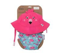 Zoocchini Maillot/Chapeau Motif Flamand Rose 3-6 Mois