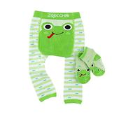 Zoocchini Zo-12502-12-18 M Ensemble leggings et chaussettes, grenouille, 12-18 mois