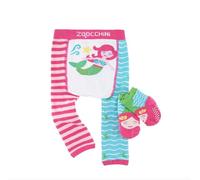 Zoocchini Zo-12505 Ensemble legging et chaussettes 6-12 m Motif petite sirène 6-12 mois