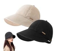 zoocco 2 PCS Wide Brim Sun Visors for Women (A5)