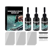 zoocco 2026 Upgrade Windshield Crack Repair Kit, Windshield Chip Repair Kit for Windshields, Windows, Mirrors All Crack Types (3 PCS)