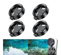 zoocco Anti-Glare Magnetic Phone Filter, 52mm Polarizing Lens Filter, Magnetic Adapter Mount for Smartphone Photography (4 PCS)