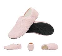zoocco Balance House Shoes, Slip on Barefoot House Slippers, Wide Toe Box, Anti-Slip Sole, Breathable for Men Women (Pink,40)