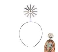 zoocco Brain Loading Symbol Headband Funny Headbands with Rotating Design, Creative Hairpin Headband & Hairband for Parties, Cosplay, Students, Gifts (1PCS A)