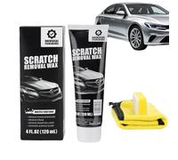 zoocco Car Scratch Remover Wax - Premium Polishing Compound for Auto Paint Restoration, Deep Scratch Repair Kit with Sponge & Cloth, 4 fl oz (120ML) (1 Sets)