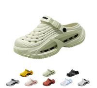 zoocco Classic Clogs for Men and Women Lightweight Flexible (Beige,36-37)