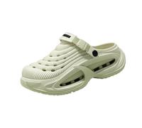 zoocco Clogs for Men, Breathable Slip-on Summer Shoes for Beach Garden (Beige,38-39)