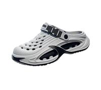 zoocco Clogs for Men, Breathable Slip-on Summer Shoes for Beach Garden (Gray,38-39)