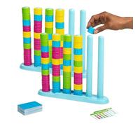 zoocco Color Stack Game, Color Stack Challenge Game for Adults & Family, Travel-Friendly Puzzle Games for Games Night (2 PCS)