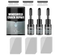 zoocco CrackFix Pro Kit, Crack Fix Pro Kits, Windshield Crack Repair Kit for Cracks, Chips, Cracks, Glass Crack Repair Liquid (3PCS)