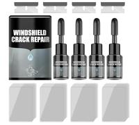 zoocco CrackFix Pro Kit, Crack Fix Pro Kits, Windshield Crack Repair Kit for Cracks, Chips, Cracks, Glass Crack Repair Liquid (4PCS)