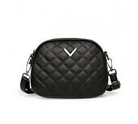 zoocco Crossbody Bags for Women Quilted Leather Purse with Adjustable Strap, Crossbody Purses for Women, Gift for Womens Daily Use (Black)