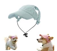 zoocco Dog Baseball Cap, Puppy Sun Hat with Ear Holes, Breathable Mesh Pet Summer Cap for Small Medium Large Dogs, Beach & Outdoor Walking (Green,X-Large)