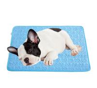 zoocco Dog Cooling Mat for Dogs, Non-Slip Mesh Cloth, Washable Cool Mat for Dogs, Crate, Sofa, Car, Indoor Outdoor Use (L)