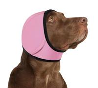 zoocco Dog Ear Muffs Noise Protection Adjustable for Fireworks Thunder (Pink,L)