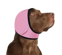 zoocco Dog Ear Muffs Noise Protection for Thunderstorms, Grooming & Travel, Adjustable Calming Ear Cover for Anxious Dogs, Comfortable Hearing Comfort Support (Pink,XL)