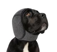 zoocco Dog Ear Muffs Noise Protection for Thunderstorms, Grooming & Travel, Adjustable Calming Ear Cover for Anxious Dogs, Comfortable Hearing Comfort Support (Dark Gray,L)