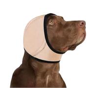 zoocco Dog Ear Muffs Noise Protection for Thunderstorms, Grooming & Travel, Adjustable Calming Ear Cover for Anxious Dogs, Comfortable Hearing Comfort Support (Off-White,M)