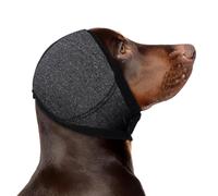 zoocco Dog Ear Muffs Noise Protection for Thunderstorms, Grooming & Travel, Adjustable Calming Ear Cover for Anxious Dogs, Comfortable Hearing Comfort Support (Dark Gray (Thickened),M)