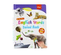zoocco First English Words Sound Book with 470+ Words and 21 Themes, Fun Speak and Spell Learning for Preschool Language Development at Home or School (A)
