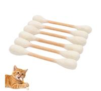 zoocco Giant Cotton Swab Cat Toy 6 Pack, with Catnip Durable Interactive Kicker, Chew Toy for Indoor Cats (Beige)