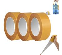 zoocco Grid Double-Sided Tape Heavy Duty 1.92in x 33FT, Double Sided Mesh Tape Mounting Tape Strong Adhesive Carpet Rug Fabric Wall Fix Tape (3pc)