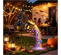 zoocco Halloween Witch Cauldron Garden Light