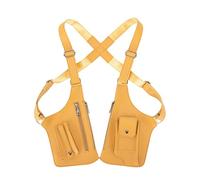 zoocco Heritage Shoulder Bag Men, Classic Shoulder Satchel, Adjustable Lightweight Travel Work Bag (Yellow)