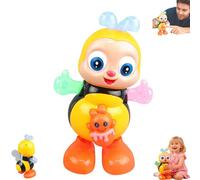 zoocco Juguete De Abejita Chiquita Con Musica - Abejita Chiquitita, Singing Dancing and Swaying Cartoon Little Bee, Dancing Bee with Music & LED Lights (Little Bee)