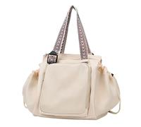 zoocco Multifunctional Convertible Tote Backpack for Women, Lightweight Waterproof, Large Capacity 36-55L Travel Bag (Off-White)