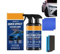 zoocco Nano Ceramic Car Coating Spray, Quick Effect Restore Coating Agent for Car Paint, Waterless Shine & Protection Spray for Cars Motorcycles Boats ATVs (2 Sets)