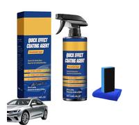 zoocco Nano Quick Coat, Car Coating Spray - Auto Shine & Surface Care with Sponge & Cloth, Effortless Spray & Wipe for Long-Lasting Gloss (4FL.OZ) (1 Sets)