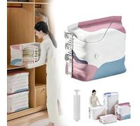 zoocco No Pump Vacuum Storage Bags for Travel & Home Organization, Compress Clothes Fast and Save Space (80 * 100 * 32CM,1 PCS)