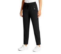 zoocco Pantalons, Travel Pants for Women, 4-Way Stretch Joggers with Pockets, Casual Work Pants for Women Athletic Lounge (Black-A,4TG)