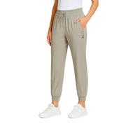 zoocco Pantalons, Travel Pants for Women, 4-Way Stretch Joggers with Pockets, Casual Work Pants for Women Athletic Lounge (Khaki-B,5TG)