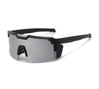 zoocco Photochromic Safety Glasses UV400 Polarized Light-Adjusting Sunglasses, Impact-Resistant Outdoor Safety Eyewear for Men & Women for Cycling, Driving & Work (Silver & Black)
