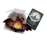 zoocco Pocket Hug Ghost with Encouragement Card, Cute Mini Pocket Ghost Hug for Emotional Support, Inspirational Keepsake Gift for Friends & Family (3PCS Bat)
