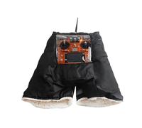 zoocco RC Transmitter Warm Hand Gloves, Windproof, Foldable Winter Gloves for Drones, RC Cars, Outdoor Flying, Precise Control (Black)