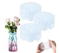 zoocco Silicone Flower Arranging Grid, Reusable Flexible Floral Grid for DIY Flower Arrangement (3 PCS)