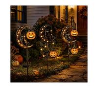 zoocco Solar Halloween Black Cat Pumpkin Moon Garden Stake Light (#4)