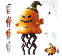 zoocco Spooky Magical Mini Dancing Ghost for Christmas, 3D Creative Twisting Clockwork Slide Boost Kids Creativity & Imagination (Pumpkin)