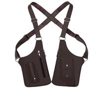 zoocco Underarm Shoulder Bag for Men, Hidden Anti-Theft Shoulder Armor Crossbody for Daily Carry, Urban Commuters, Travel (Brown)