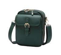 zoocco Urvashi Crossbody Leather Bag, Anti Theft Crossbody Bag Women with 10 Card Slots, RFID Crossover Purse for Shopping,Travel (Green)
