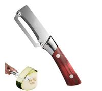 zoocco Vegetable Peeler Fruit Peeler - Stainless Steel Heavy Duty Kitchen Peeler with Ergonomic Wide Handle, Comfortable Grip for Thick Melon Hard Rind Sugarcane (1 Pcs)