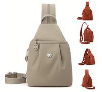 zoocco Waterproof Two Way Commuter Bag, Anti-Theft Waterproof 2-Way Commuter Bag Lightweight & Multi-Pockets for Women (Khaki)