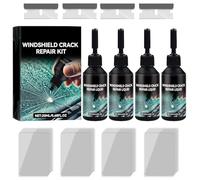 zoocco Windshield Crack Repair Kit, Premium Car Windshield Repair Kit for Chips and Cracks for DIY Vehicle Owners and Emergency (4PCS)