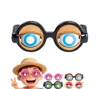 zoocco Winking Glasses, Crazy Winking Prank Glasses, Funny Sunglasses for Adults Great for Party Pranks Selfies and Fun Moments (Black)